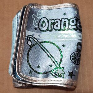 *3 for $30* Vintage Orange Planet Metallic Wallet - Japan - Shoujo